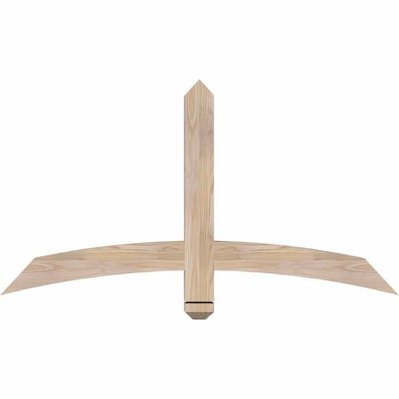 Ekena Millwork Bellingham Smooth Timber Gable Bracket, Douglas Fir, 48"W x 26"H x 3 1/2"D x 3 1/2"F, 13/12 Pitch GBW048X26X0404BEL00SDF